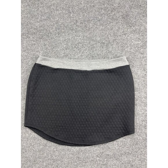 adidas Dresses & Skirts - Adidas Golf Skirt Womens Large Black Gray Quilted Insulated Winter Zip Pocket